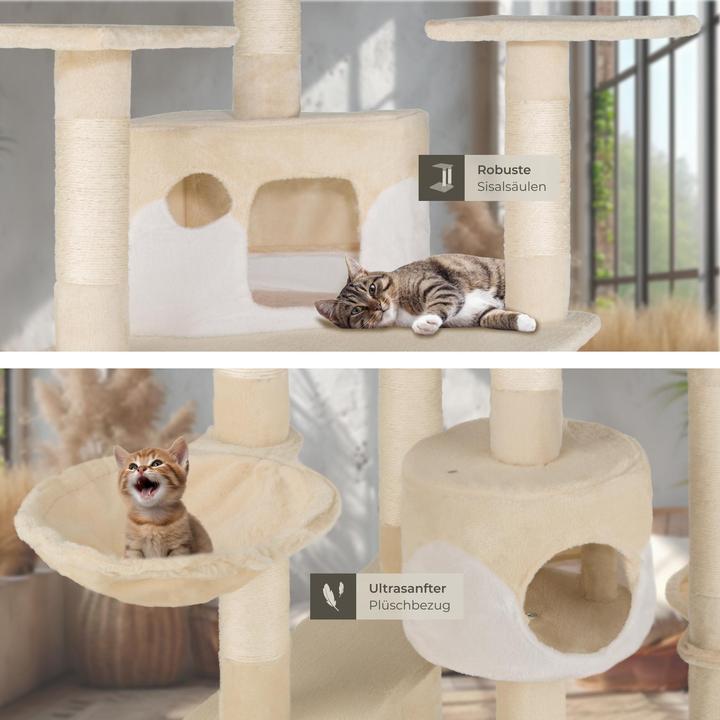 Immagine prodotto tectake Nelly (204 cm, Beige, Bianco)