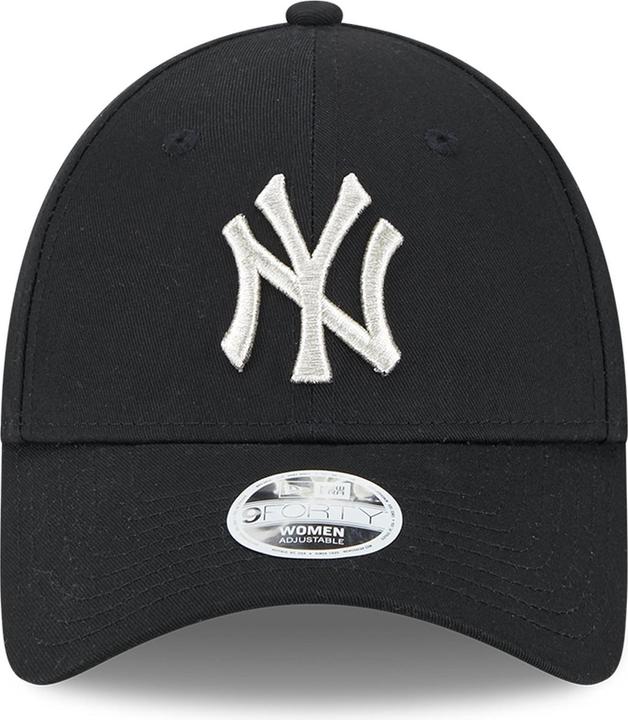 Produktbild New Era 9Forty Damen Cap - Metallic New York Yankees Schwarz