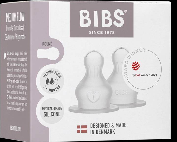 Produktbild Bibs Flaschensauger Silicone Medium Flow 2 Stück