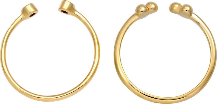 Image du produit Elli Bague en cristal, ensemble de bagues (54, Argent 925)