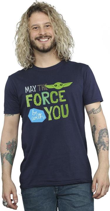 Immagine prodotto Star Wars The Mandalorian May The Force Be With You Maglietta Uomo (3XL)