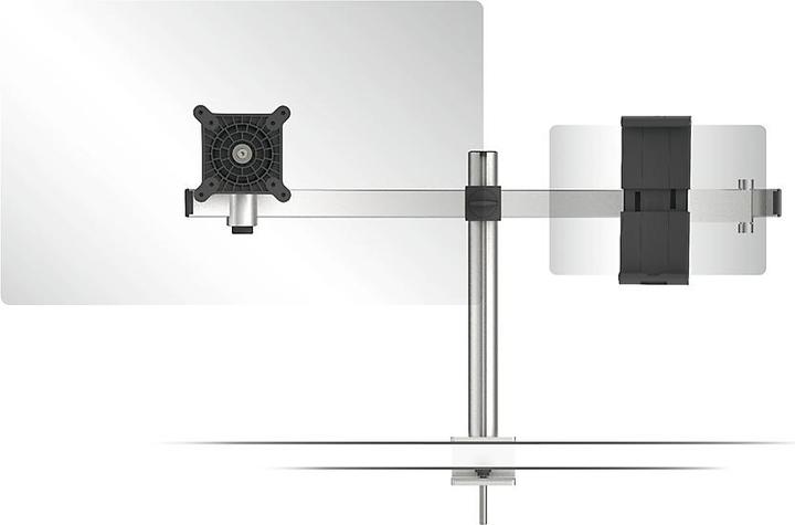 Actual product image Durable Monitor holder for 1 monitor and 1 tablet, HxWxD 445 x 780 x 190 mm (Table, 34.02")