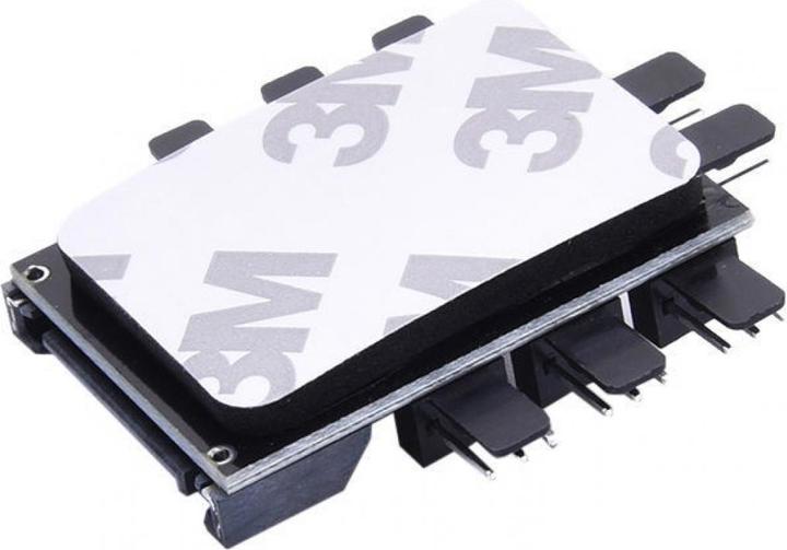 Actual product image PowerGuard 8-pin PC fan (3pin, 12V) on SATA power supply board