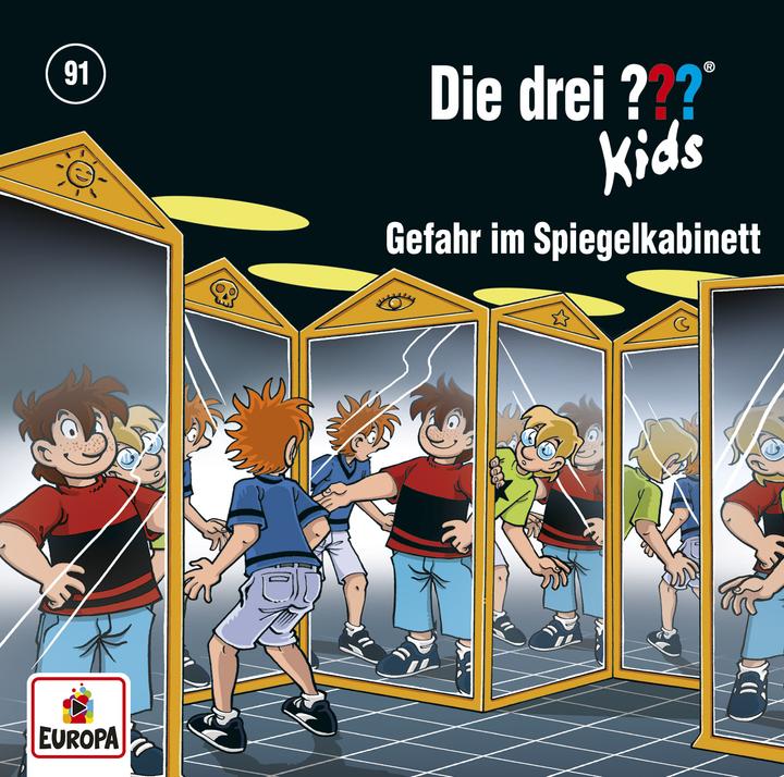 Immagine prodotto I tre bambini TRE MARCHI DOMANDA 91 - Pericolo nella sala degli specchi (Boris Pfeiffer, Tedesco)