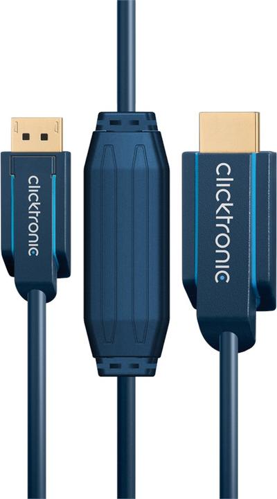 Produktbild clicktronic DisplayPort/HDMI Adapterkabel (1 m, DisplayPort, HDMI)