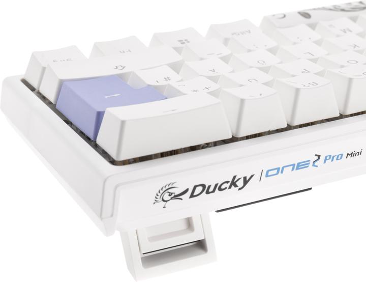 Productafbeelding Ducky One 2 Pro Mini White Edition Gaming Toetsenbord, RGB LED - Cherry (NL, Bedraad)