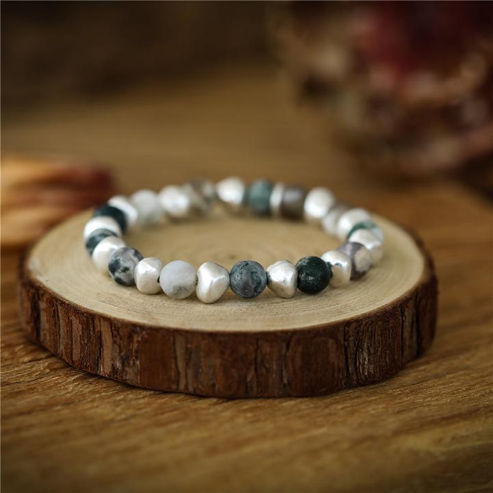 Image du produit Andreani Bracelet avec agate véritable spot (8 cm, Pierres)