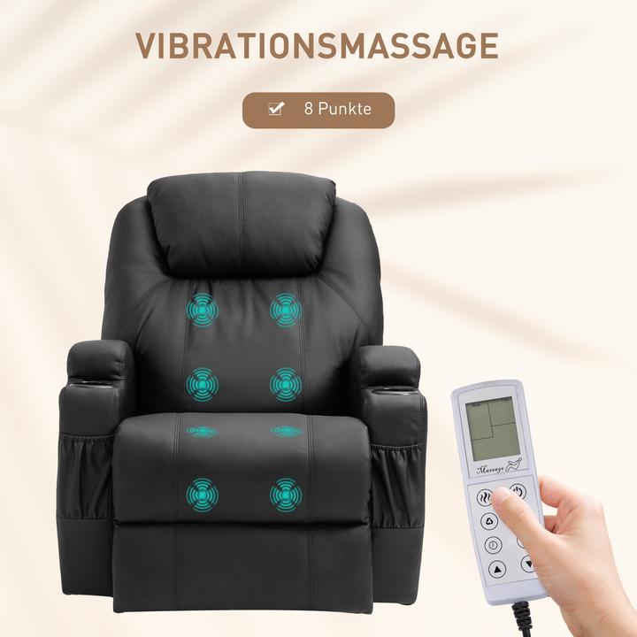 Image du produit Homcom Massagesessel mit Liegefunktion