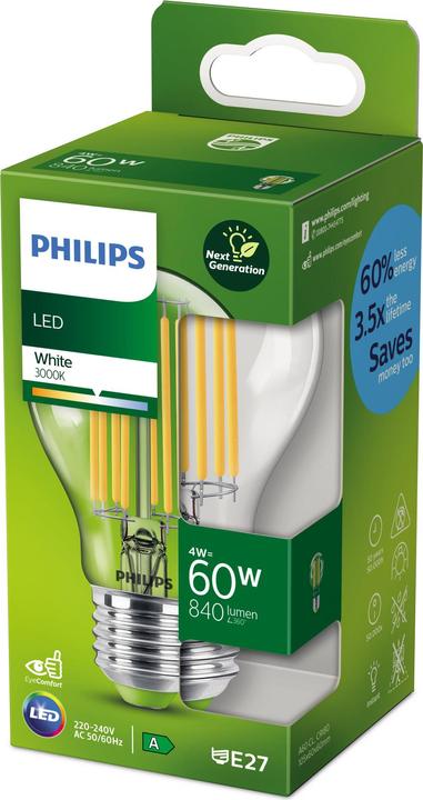 Actual product image Philips Lampe (E27, 4 W, 840 lm, 1 x, A)