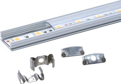 Image du produit Lumina Swiss LED Standard Profile Set transparent 170cm (1x50cm + 2x60cm) (170 cm, Intérieur)