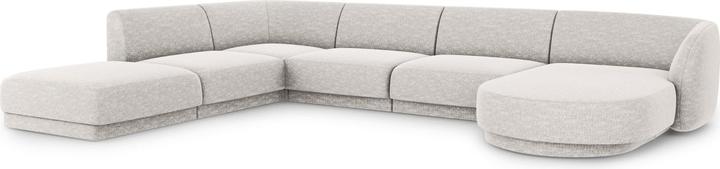 Actual product image Micadoni Panoramic Left Corner Sofa, "Miley", 6 Seats, 330x255x70Made in Europe (Sofa landscape)
