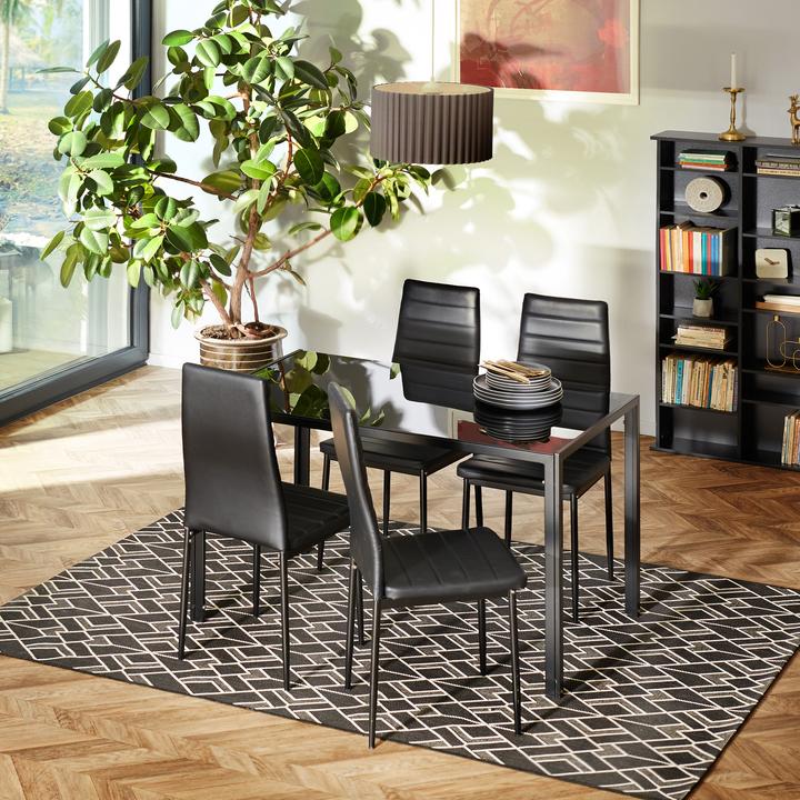 Produktbild tectake Essgruppe Berlin (120 x 70 x 75 cm)
