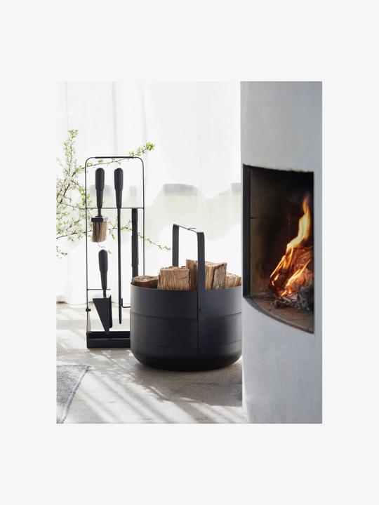 Actual product image Eldvarm Fireplace basket black