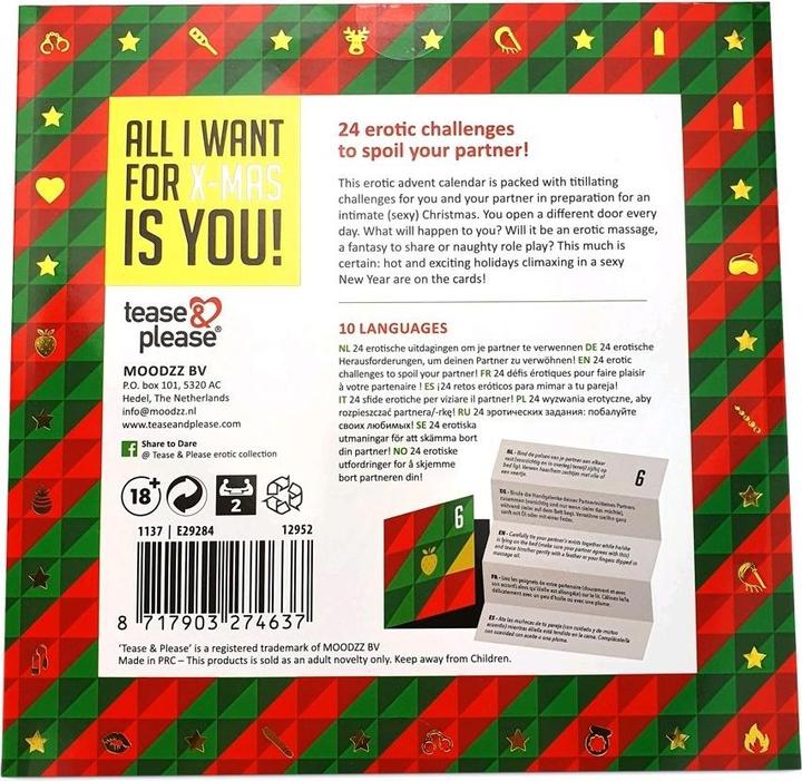 Valori nutrizionali e ingredienti Moodzz Tutto quello che voglio per il X-MAS sei tu!