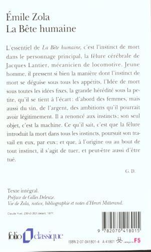 Produktbild La Bête humaine (Französisch, Emile Zola, Henri Mitterand, 2001)