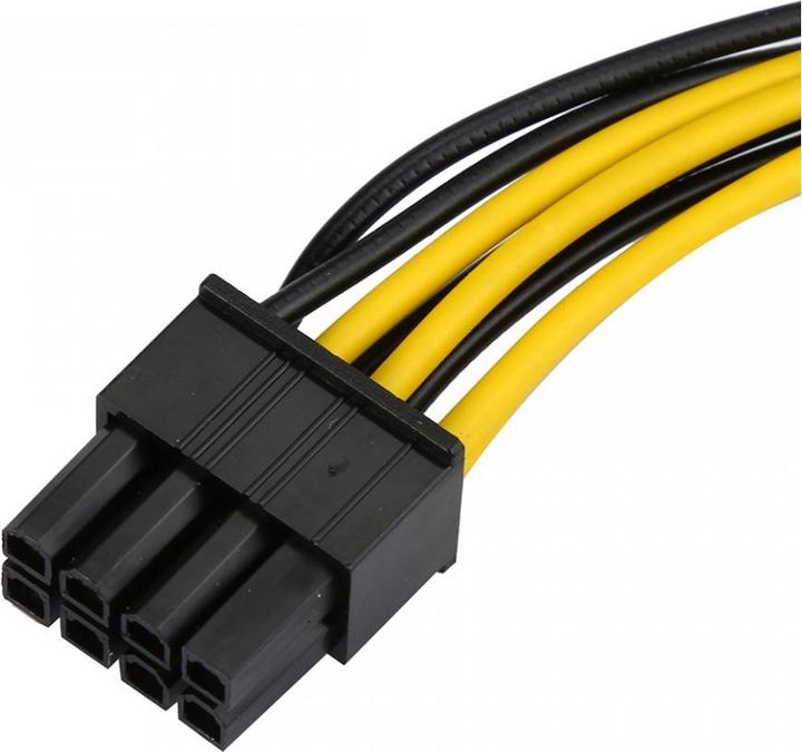 Productafbeelding PowerGuard PCI-E 6-Pin naar 8-Pin GPU grafische kaart adapter stroomkabel 12cm