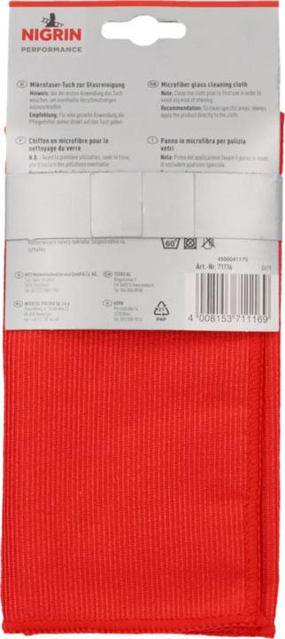 Actual product image Nigrin Microfibre cloth