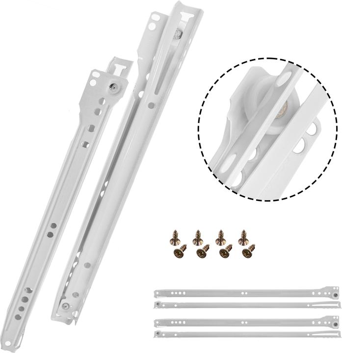 Image du produit Helpmate Rollschubführung 300 mm, Teilauszug, 1 Paar