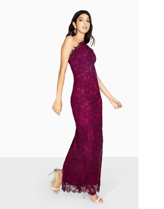 Image du produit Paper Dolls Melbourne Robe maxi à une épaule et dentelle (36)