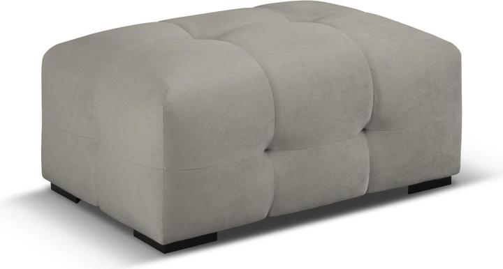 Actual product image Micadoni Velvet Pouf, "Kendal", 1 Seat, 104x72x45Made in Europe (Cushioned stools)