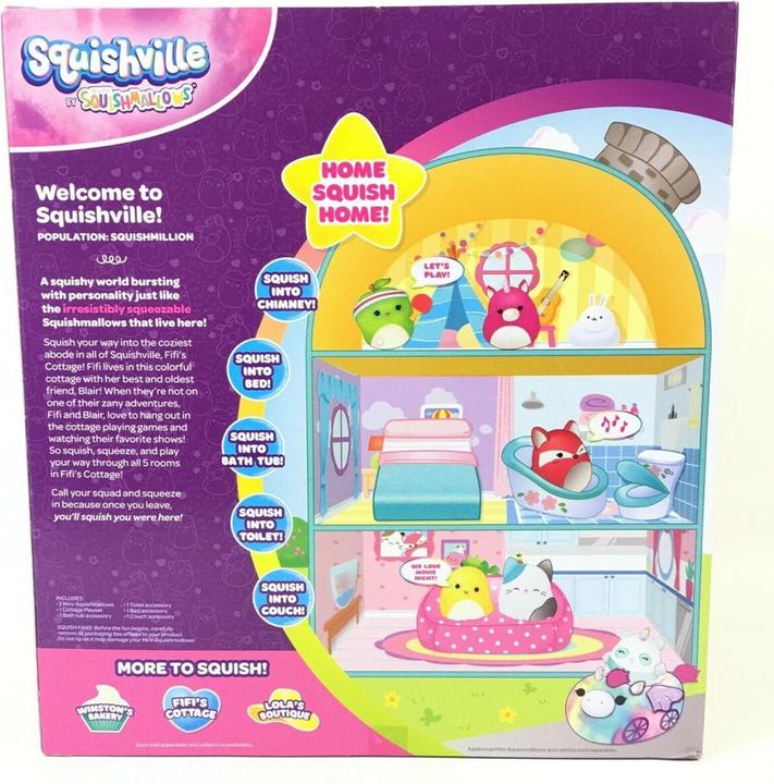 Actual product image Squishmallows Squishville Maison de Fifi (28 cm)