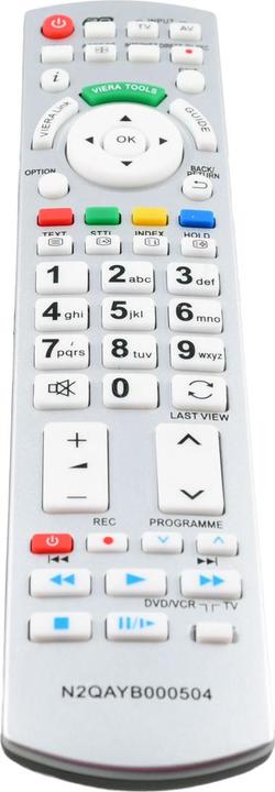Produktbild Azurano Fernbedienung für PANASONIC N2QAYB000504, SUB N2QAYB000505, N2QAYB000506, N2QAYB000673 (Gerätespezifische Fernbedienung)