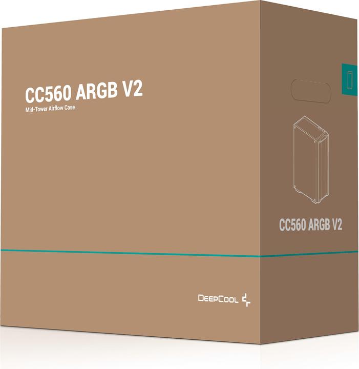 Actual product image Deepcool CC560 ARGB V2 bk (ATX, Mini-ITX, mATX)