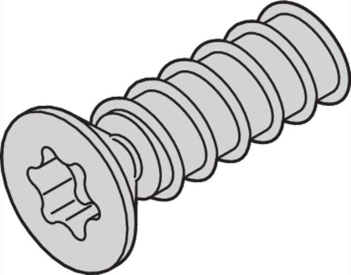 Actual product image Schroff Countersunk screw with Torx - TORXSCHR 2.5X7.7 100STK