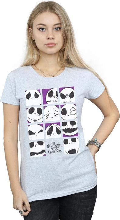 Immagine prodotto Disney Nightmare Before Christmas Many Faces Of Jack Squares Maglietta Donna (S)