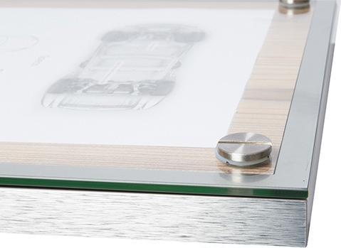 Produktbild Securit Schaukasten GLASS STAR, 1 x DIN A4 Seite, eiche (A4)