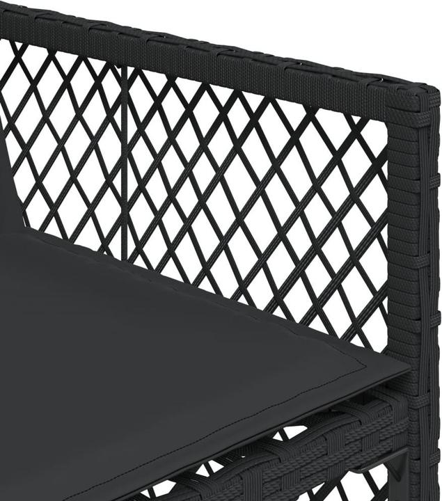 Image du produit VidaXL Meuble de jardin Ensemble de jardin 17pcs noir Poly rotin (330 cm)