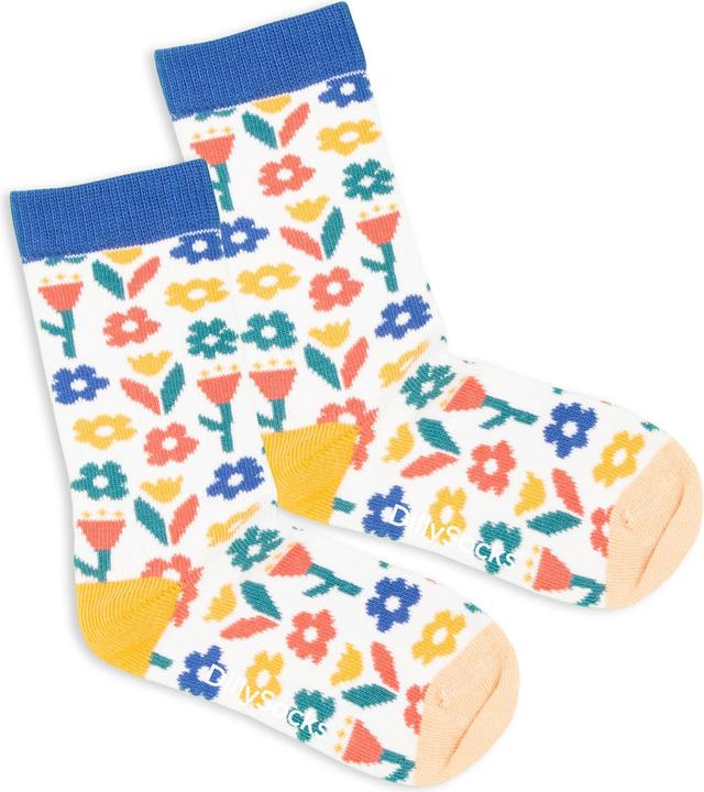 Actual product image DillySocks Lil White Meadow Children's Socks (Single pack, 19 - 22)