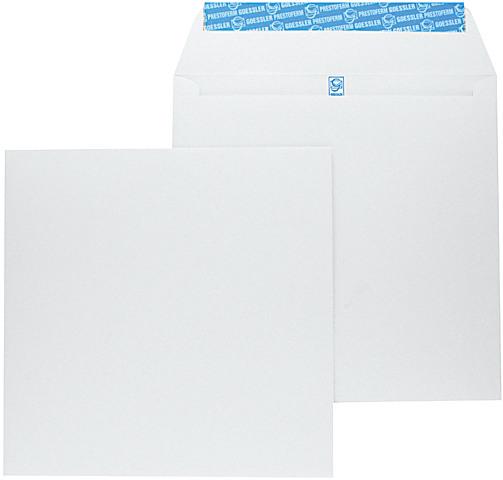 Produktbild Goessler Briefumschlag Extrafort 220 x 220mm 120g weiss mit Haftverschluss (220 x 220 mm, 250 x)