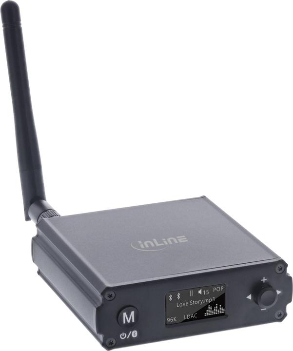 Productafbeelding InLine Bluetooth 5.1 HiFi-ontvanger & USB DAC, met LCD-scherm (Ontvanger)