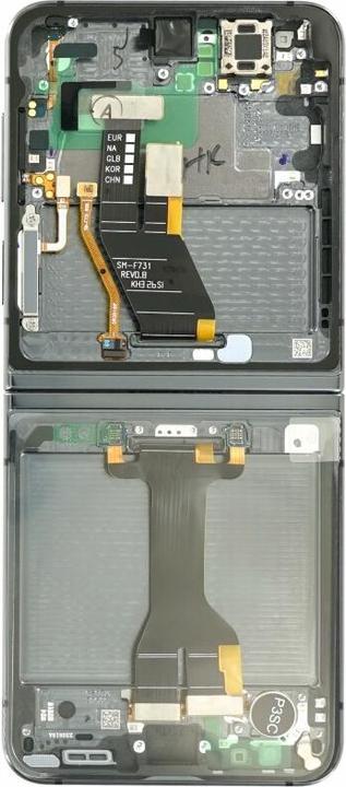 Actual product image Samsung Display + Frame SM-F731B Galaxy Z Flip5 Graphite GH82-31827A (Display, Galaxy Z Flip5)