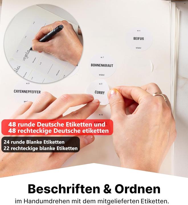 Image du produit Deco haus Gewürzgläser