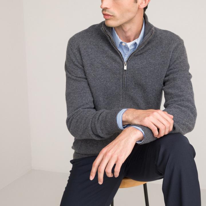 Produktbild La Redoute Collections Strickjacke aus 100% Lambswool (3XL)