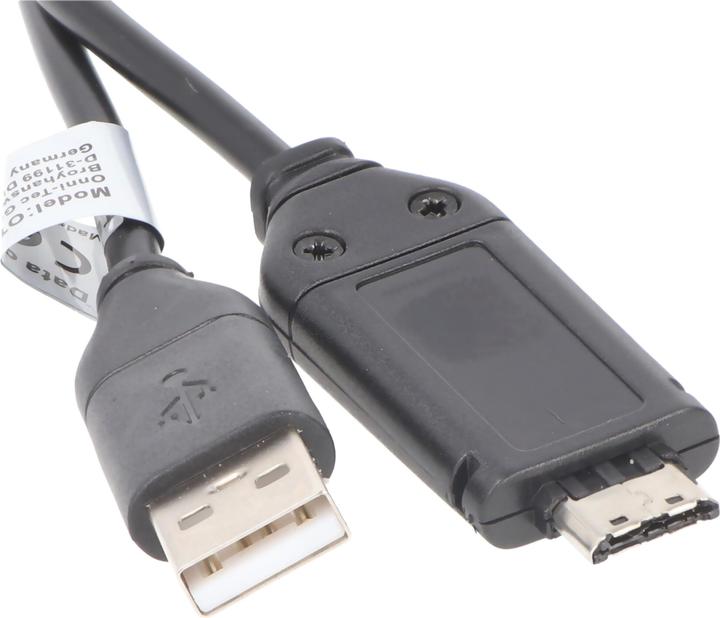 Produktbild AccuCell USB-Verbindungskabel für Samsung ES55, PL20, WB5500, WB600, WP10 (Netzadapter)