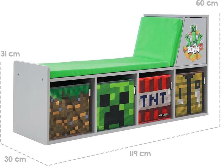 Produktbild Phoenix Minecraft Sitzbank/Leseregal