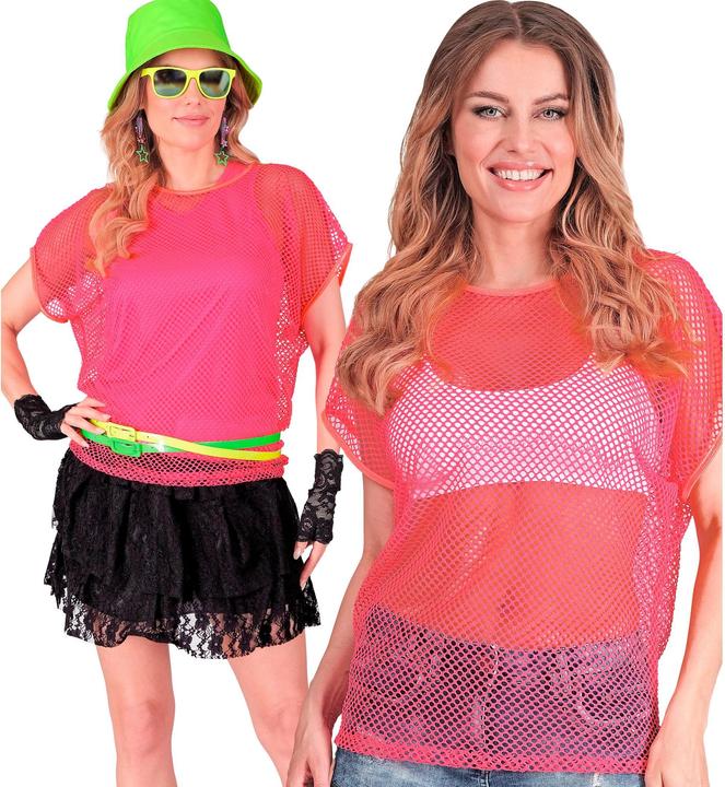 Immagine prodotto Widmann Camicia a rete rosa neon a maniche corte (S/M)