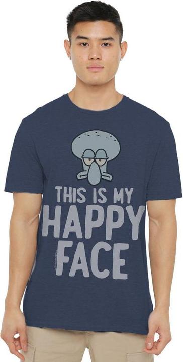 Immagine prodotto Spongebob Squarepants Maglietta Faccia Felice Adulto Unisex (L)