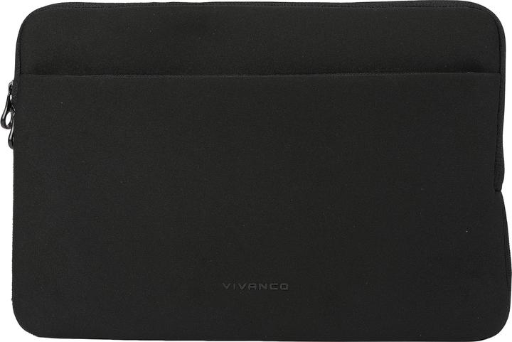 Produktbild Vivanco NEO PRO Notebook Sleeve fuer 13-14" Geraete, ink. Vorderfach, schwarz, Neopren (14")