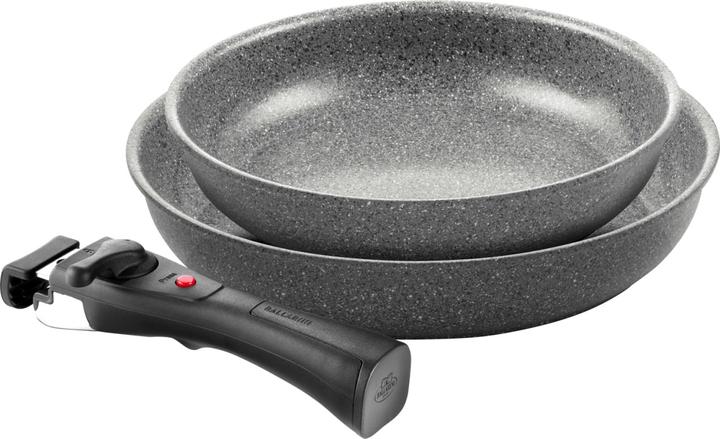 Actual product image Ballarini 3-piece Torre frying pan set 24 + 28cm (52 cm, Frying pan, Aluminium)