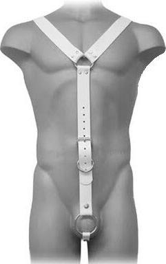 Image du produit Leather body Ceinture Cuir Homme Blanc