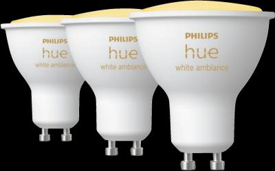 Actual product image Philips Hue White Ambiance (GU10, 5.70 W, 400 lm, 3 x, G)