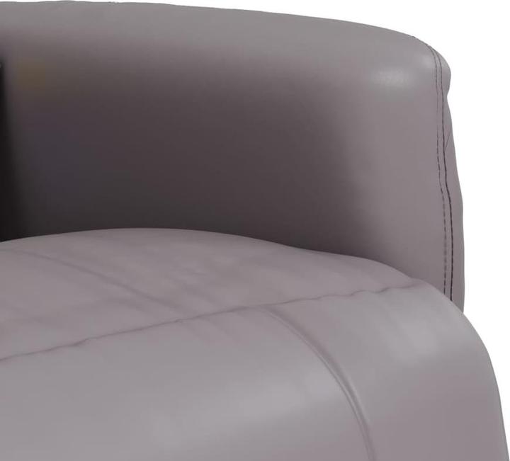 Actual product image VidaXL Massage chair with footrest grey imitation leather, colour