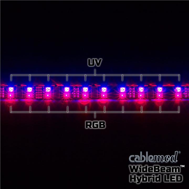 Produktbild CableMod WideBeam Hybrid LED Kit (RGB, UV-Licht)