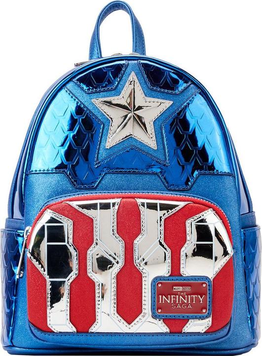 Image du produit Loungefly : Marvel Shine Captain America Cosplay Mini Backpack