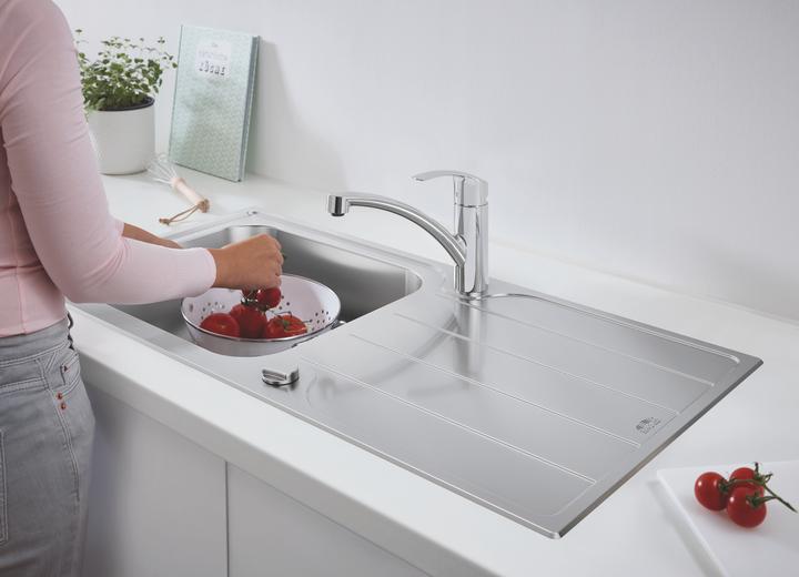 Immagine prodotto Grohe Lavello in acciaio inox K500 con sgocciolatoio (Lavandino montato in alto, 50 cm, 100 cm)
