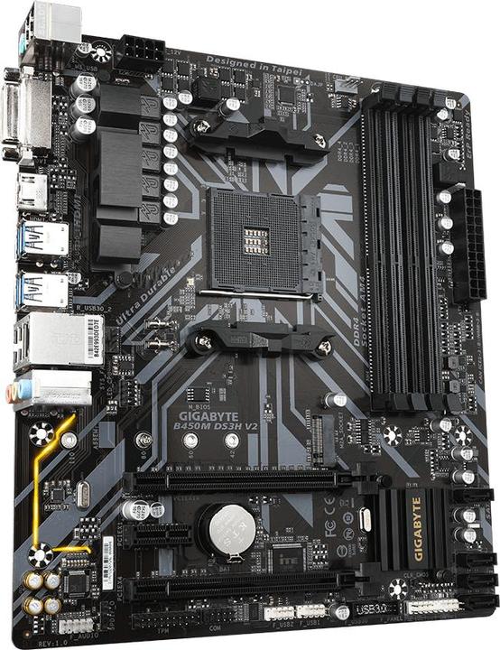 Produktbild Gigabyte B450M DS3H V2 (AM4, AMD B450, mATX)